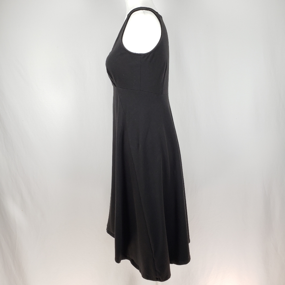 EILEEN FISHER V neck Sleeveless Black Dress - Picture 3 of 6